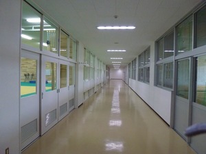雨天練習用廊下
