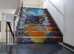 階段アート