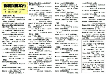 新着図書案内