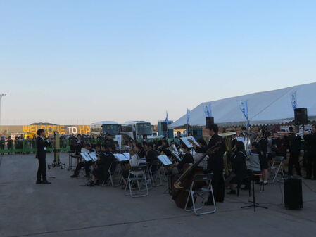 クルーズ客船お見送り演奏